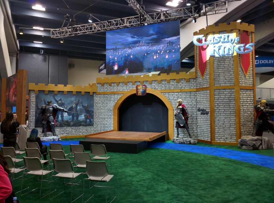I don't know how you can justify this one, no matter how much you're making. This is a trade show, not a consumer show... Your audience doesn't care.